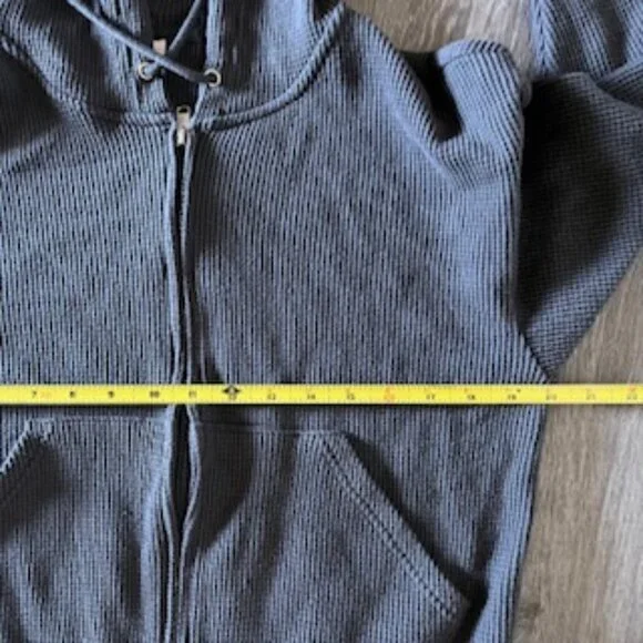 Auden Two-Piece Lounge Set Hooded Sweatshirt Full Zip Sweatpants Gray Women's S - Picture 5 of 14